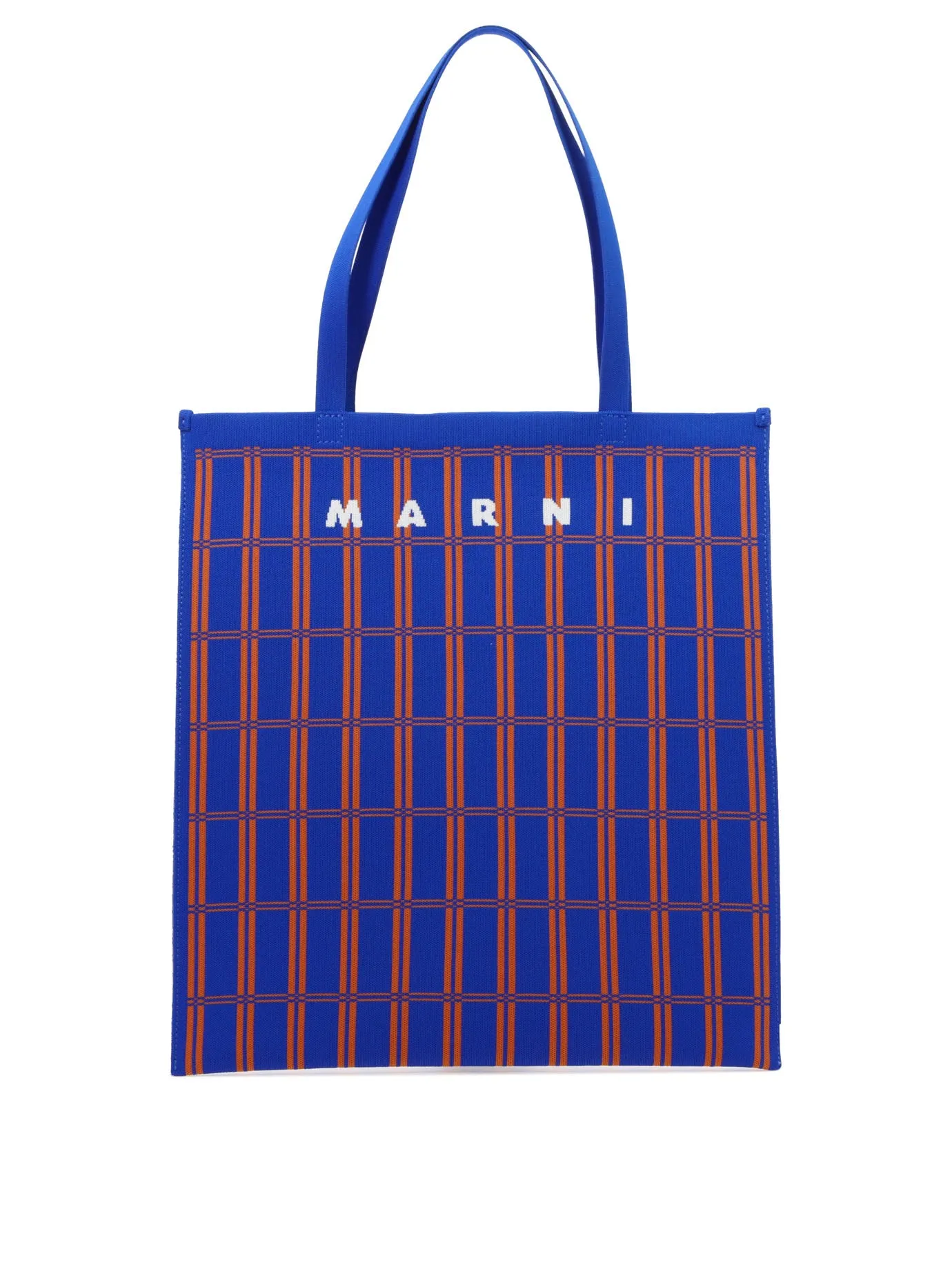 Marni Logo Embroidered Color-Block Tote Bag