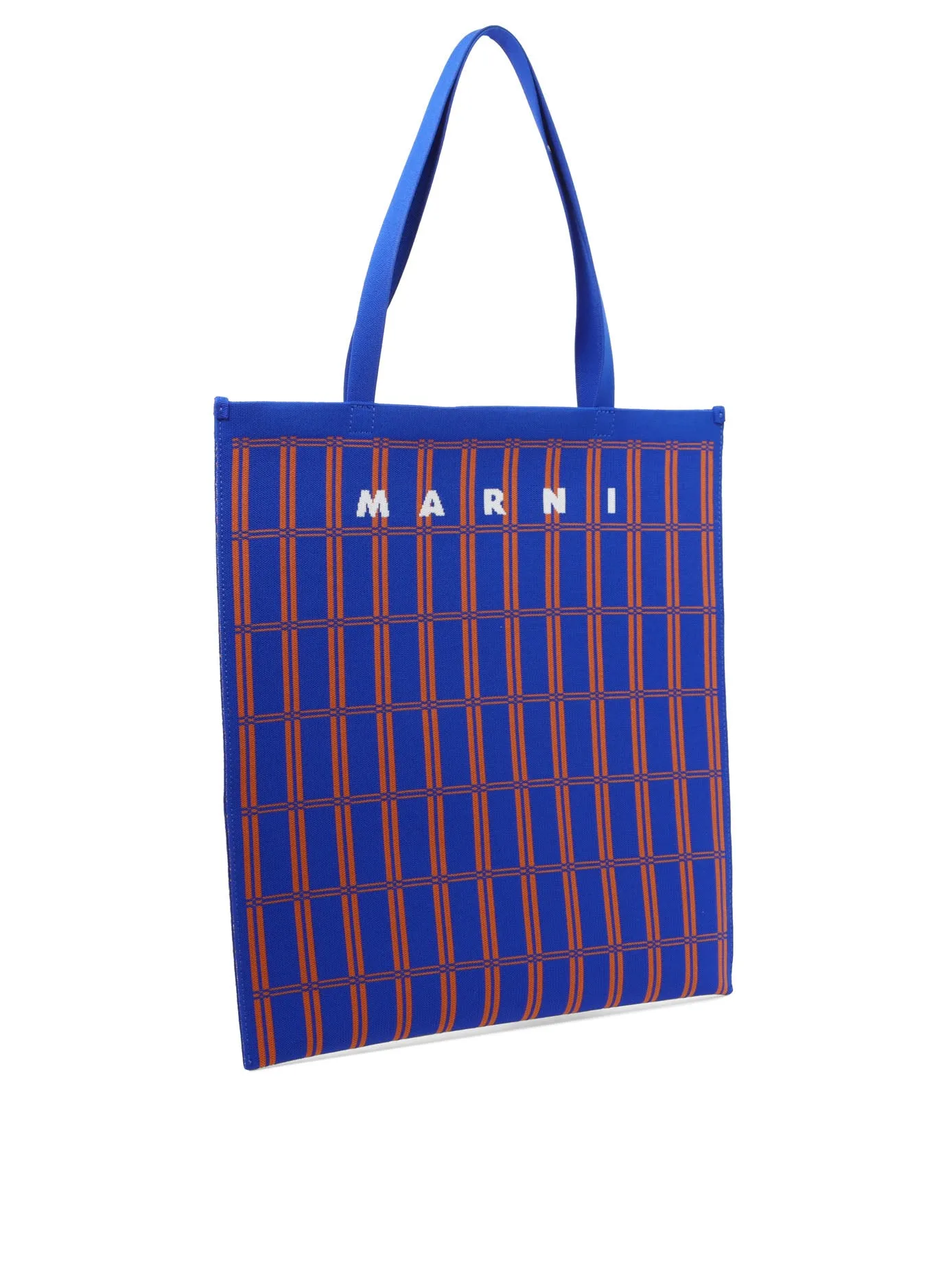 Marni Logo Embroidered Color-Block Tote Bag