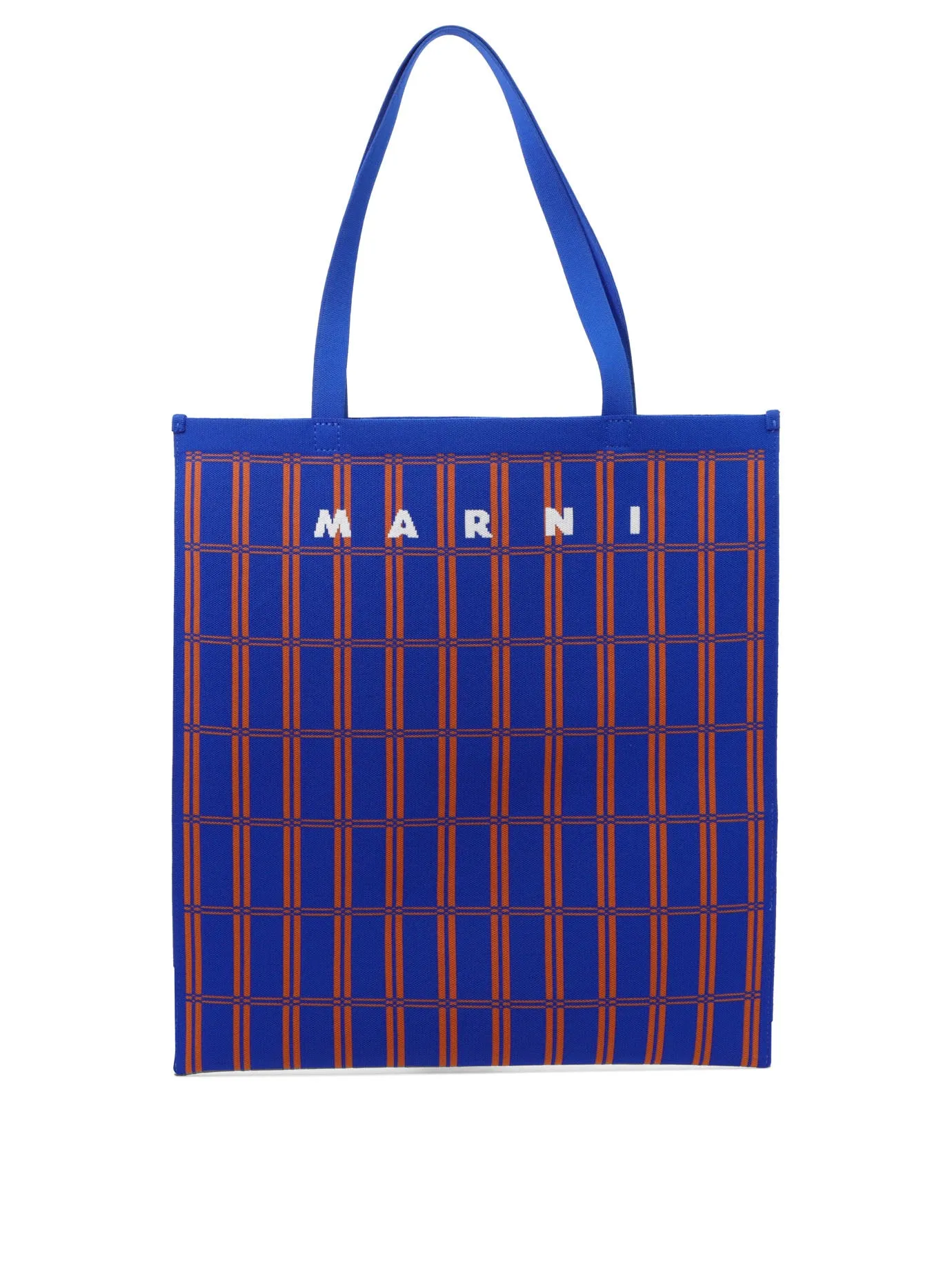 Marni Logo Embroidered Color-Block Tote Bag