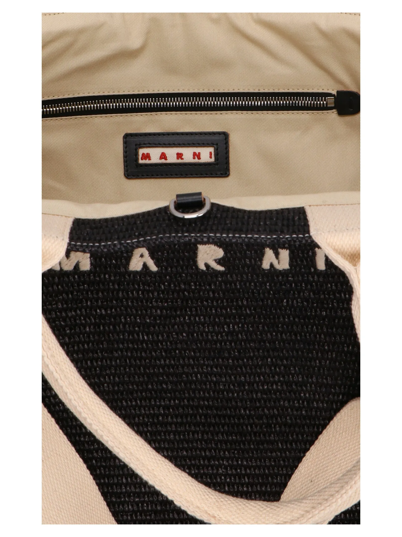 Marni Logo Embroidered Top Handle Bag