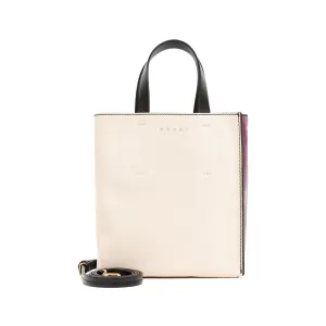 Marni Logo Stamp Two-Tone Tote Bag