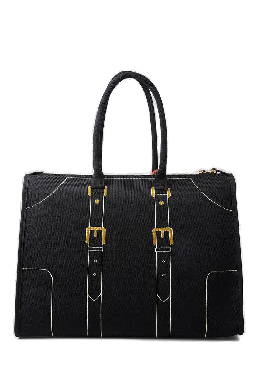 Marni Trompe L'oeil Jacquard Tote Bag