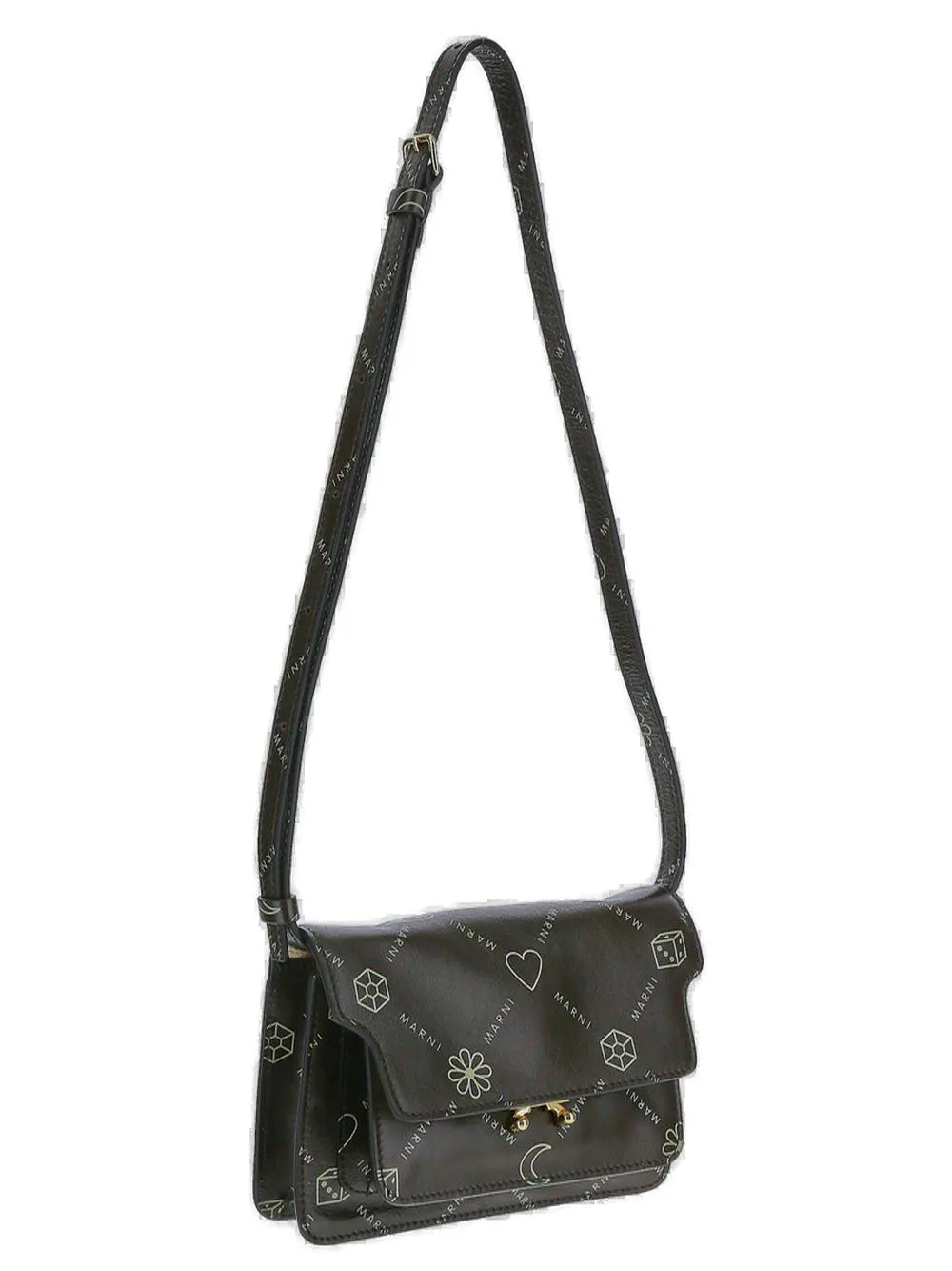 Marni Trunk Soft Jacquard Shoulder Bag