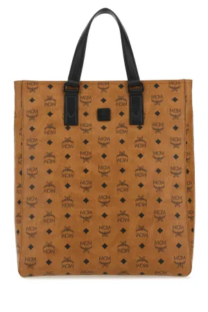 MCM Klassik Allover Logo Printed Tote Bag