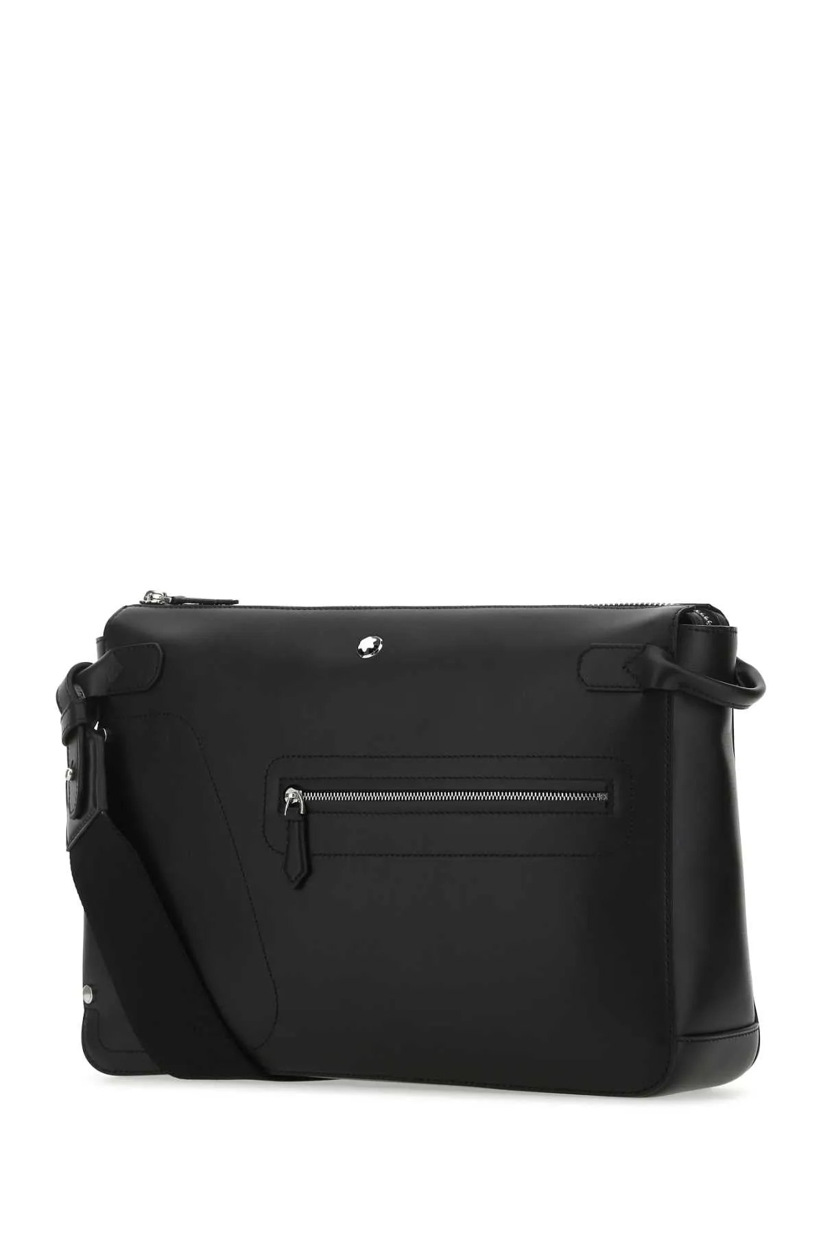 Montblanc Logo Plaque Zip-Up Messenger Bag