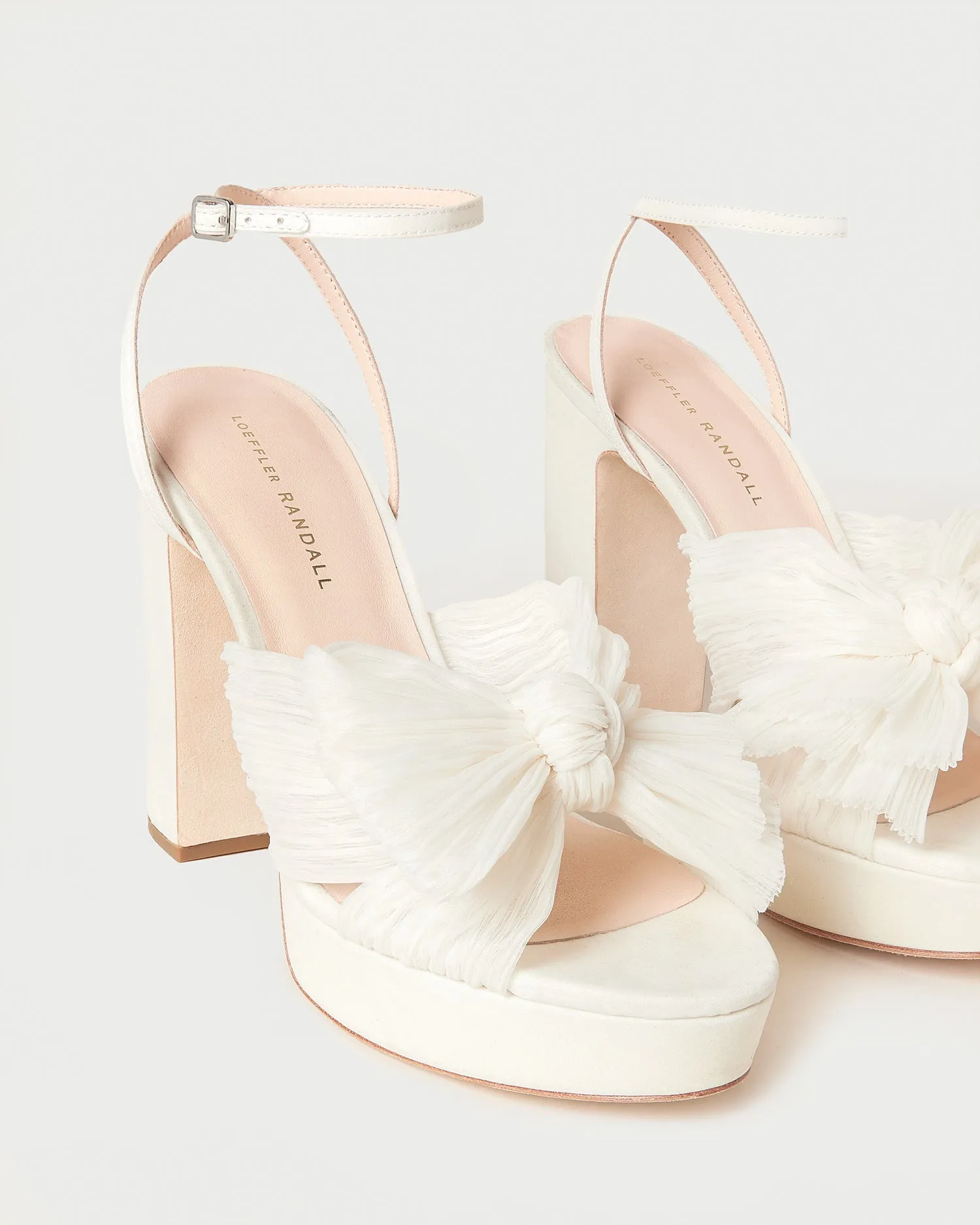 Natalia Pearl Platform Bow Heel