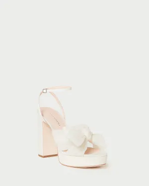 Natalia Pearl Platform Bow Heel