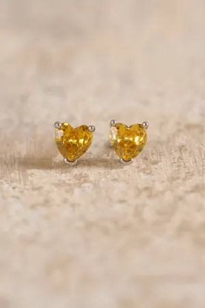 November Birthstone Earrings - Citrine