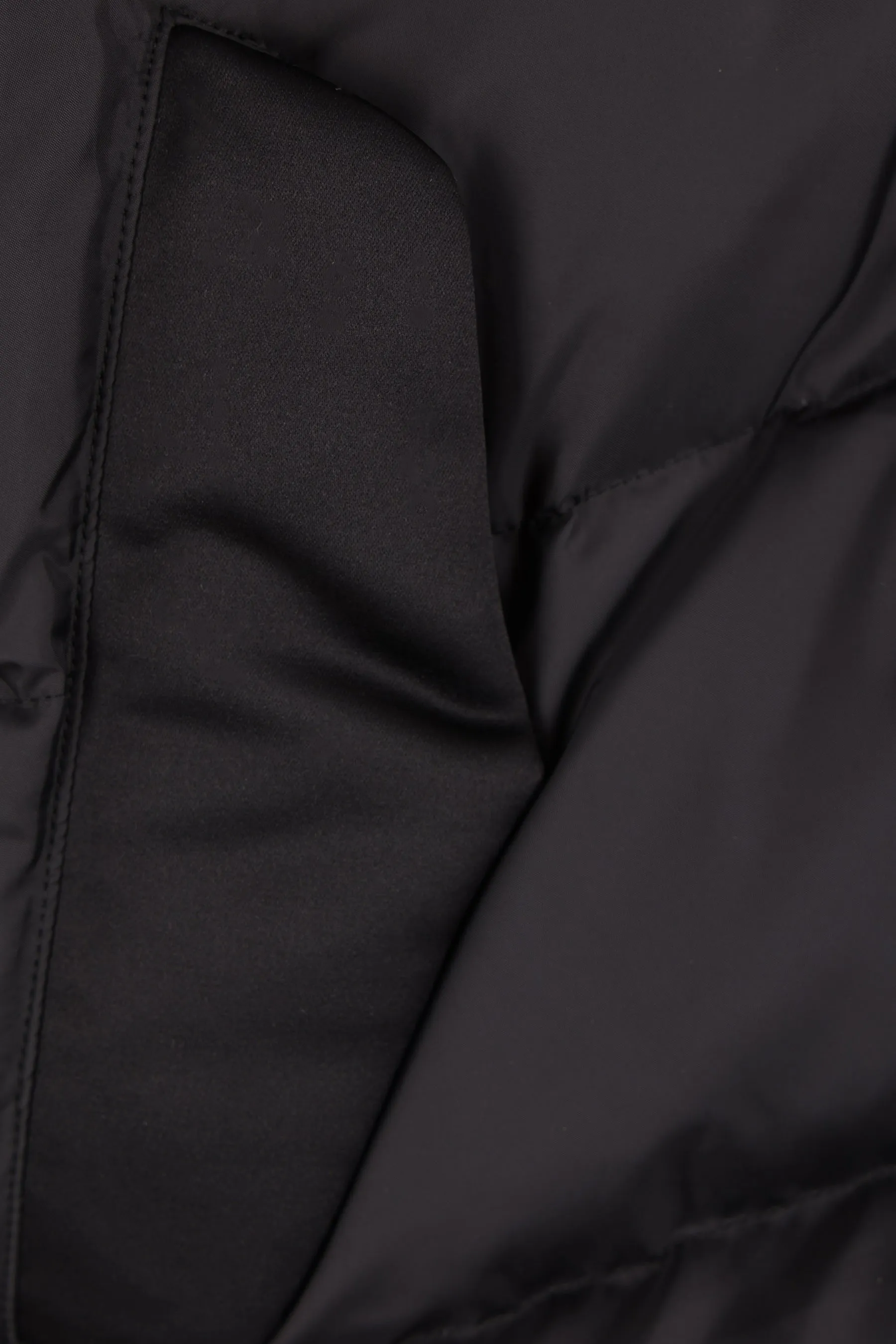 nylon and satin down jacket