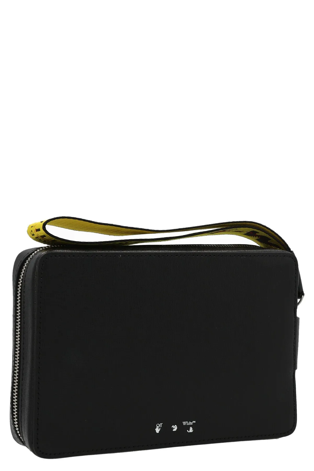 Off-White Binder Logo Detailed Zip-Up Clutch Bag