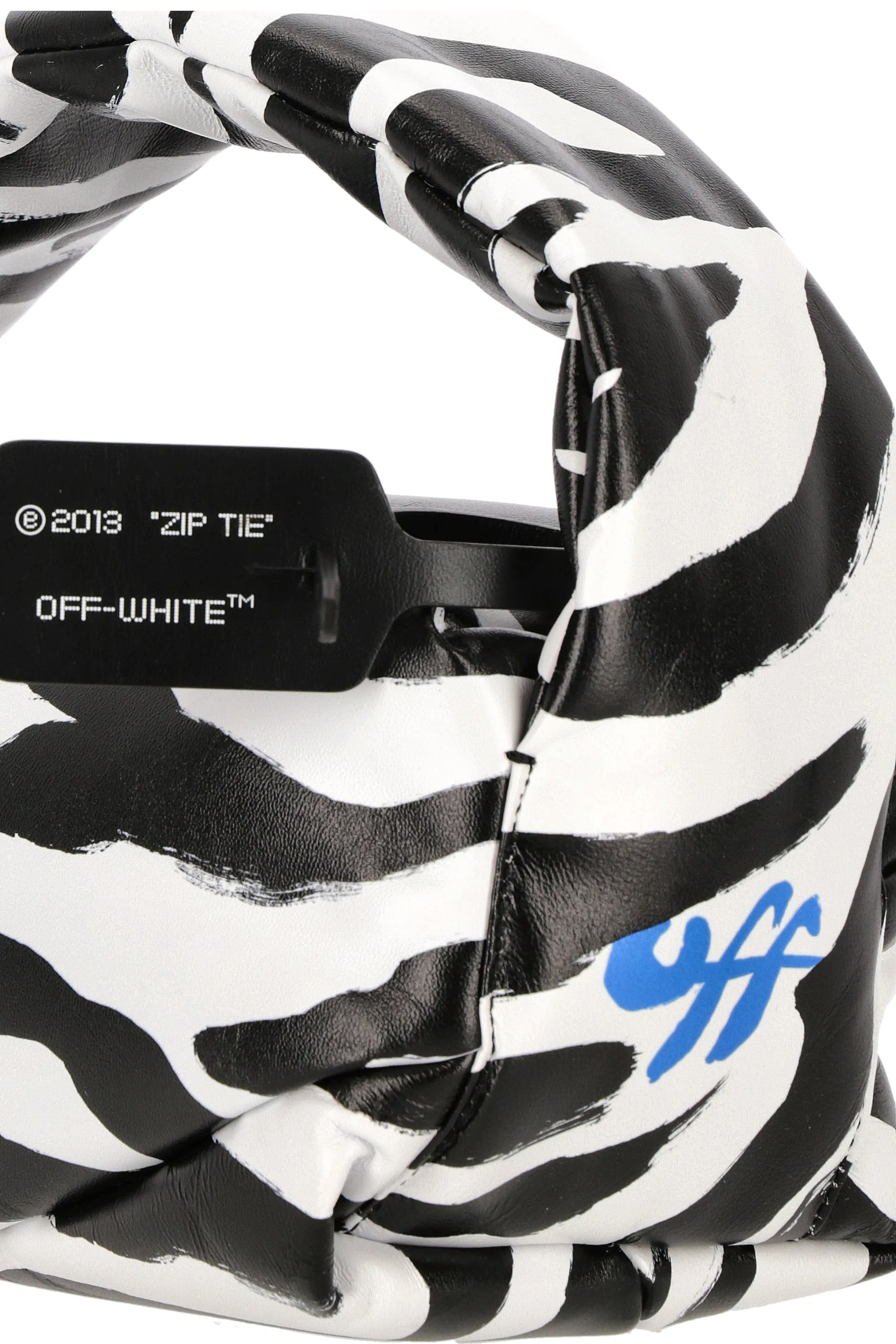 Off-White Zebra Printed Zipped Tote Bag
