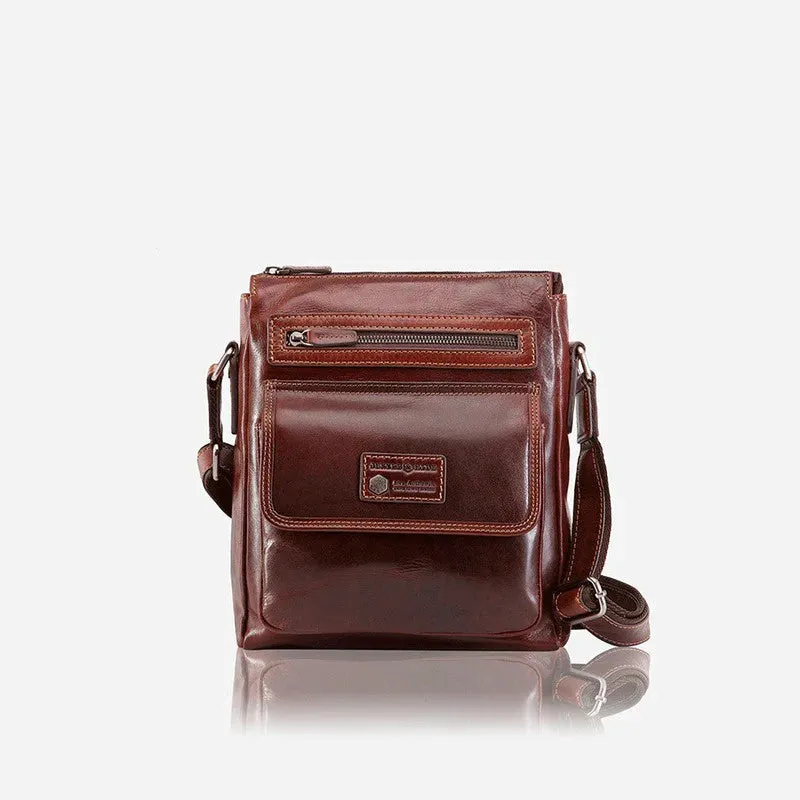 Oxford Crossbody Organiser Bag  - Tobacco