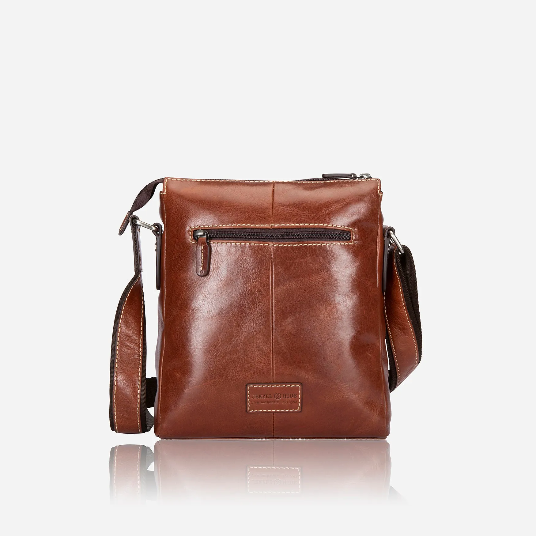 Oxford Crossbody Organiser Bag  - Tobacco