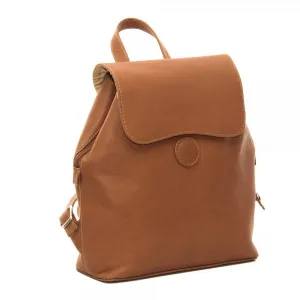 Piel Leather Flap Over Button Backpack