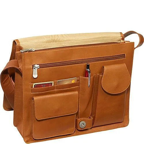 Piel Leather Large Handbag With Organizer