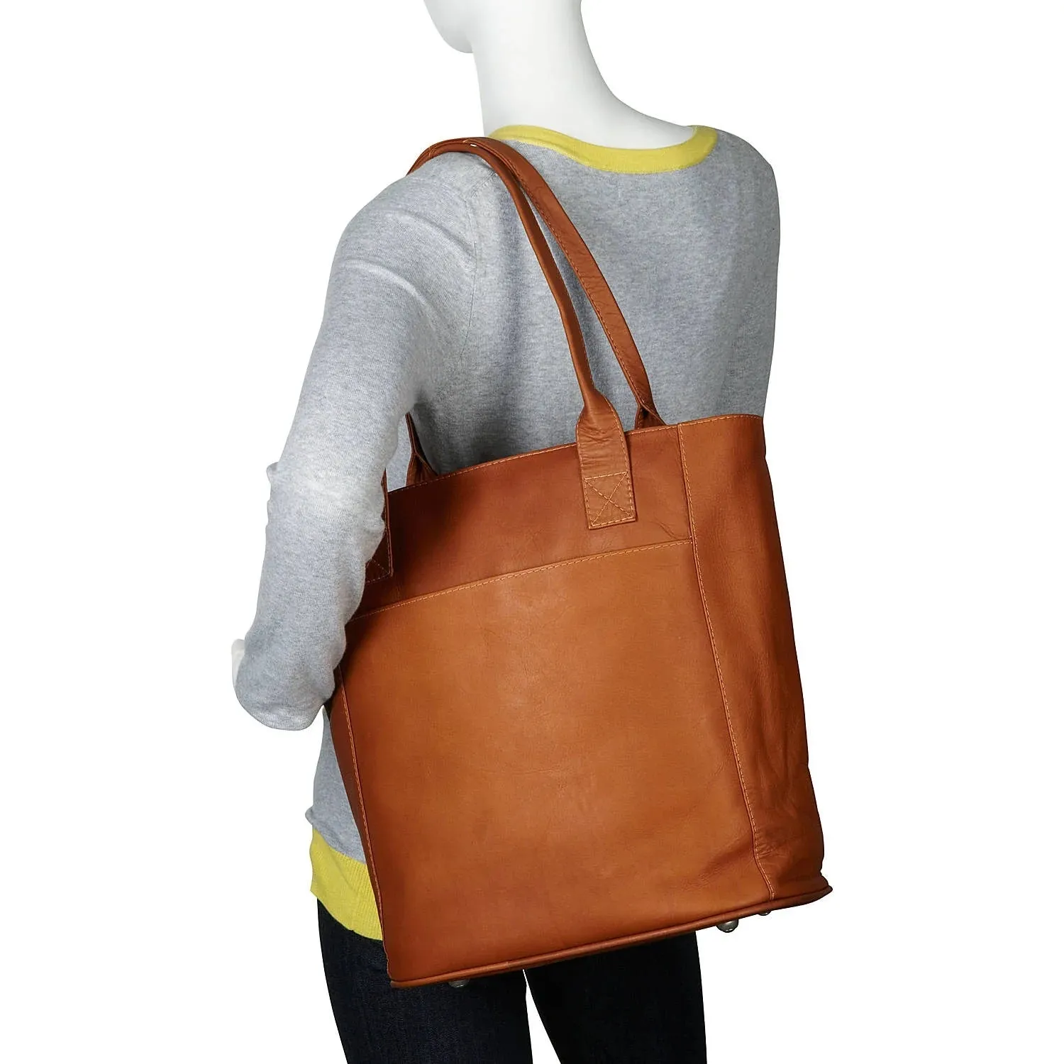 Piel Leather XL Laptop Tote Bag