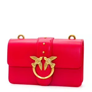 Pinko Love Icon Logo Buckled Mini Shoulder Bag