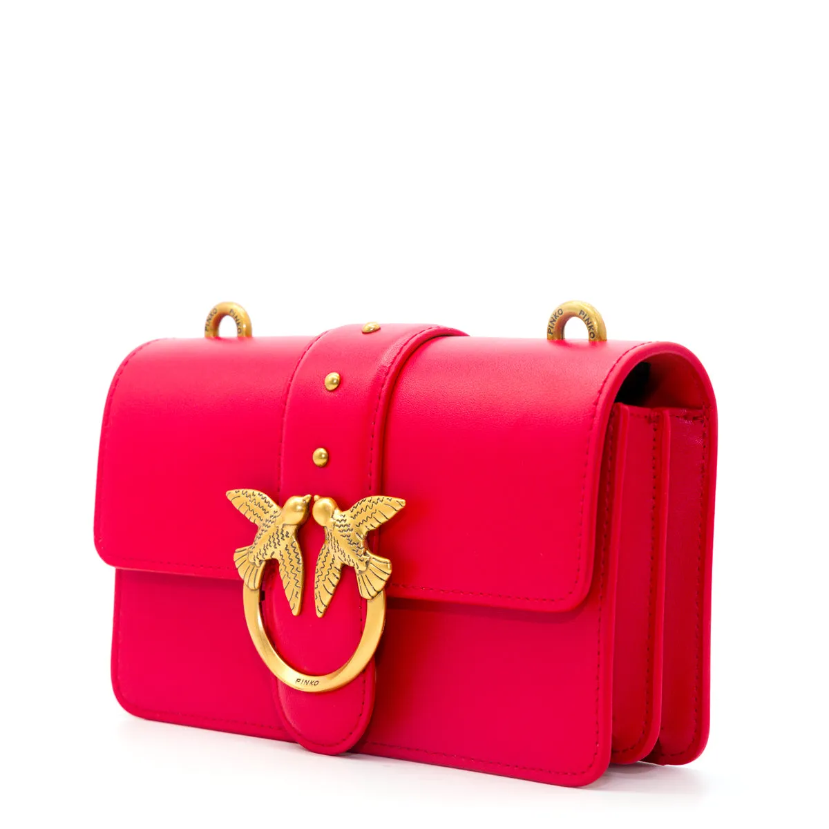 Pinko Love Icon Logo Buckled Mini Shoulder Bag