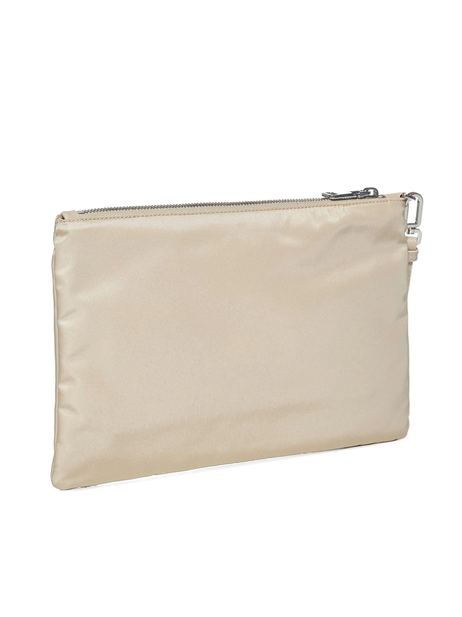 Prada Logo Patch Gabardine Pouch