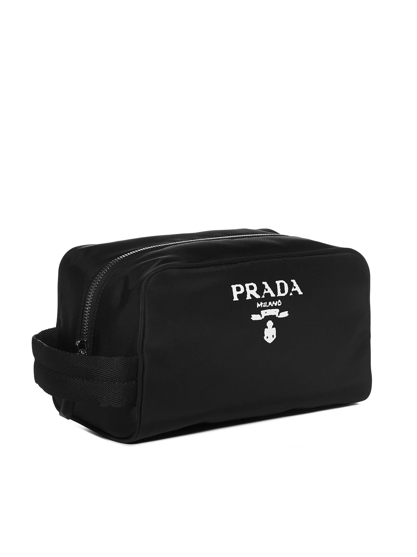 Prada Logo Plaque Toiletry Bag