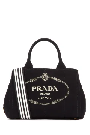 Prada Logo Printed Top Handle Tote Bag