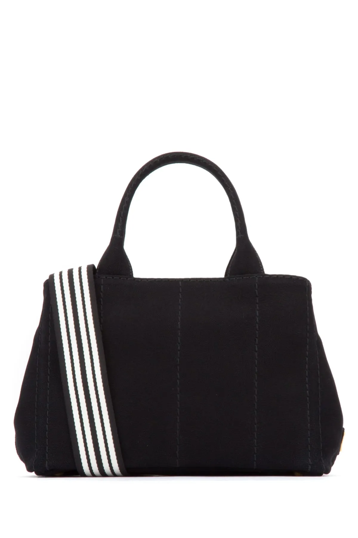 Prada Logo Printed Top Handle Tote Bag