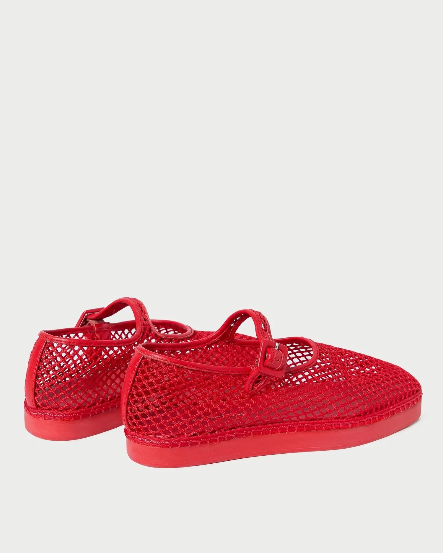 Rita Red Netted Mary Jane