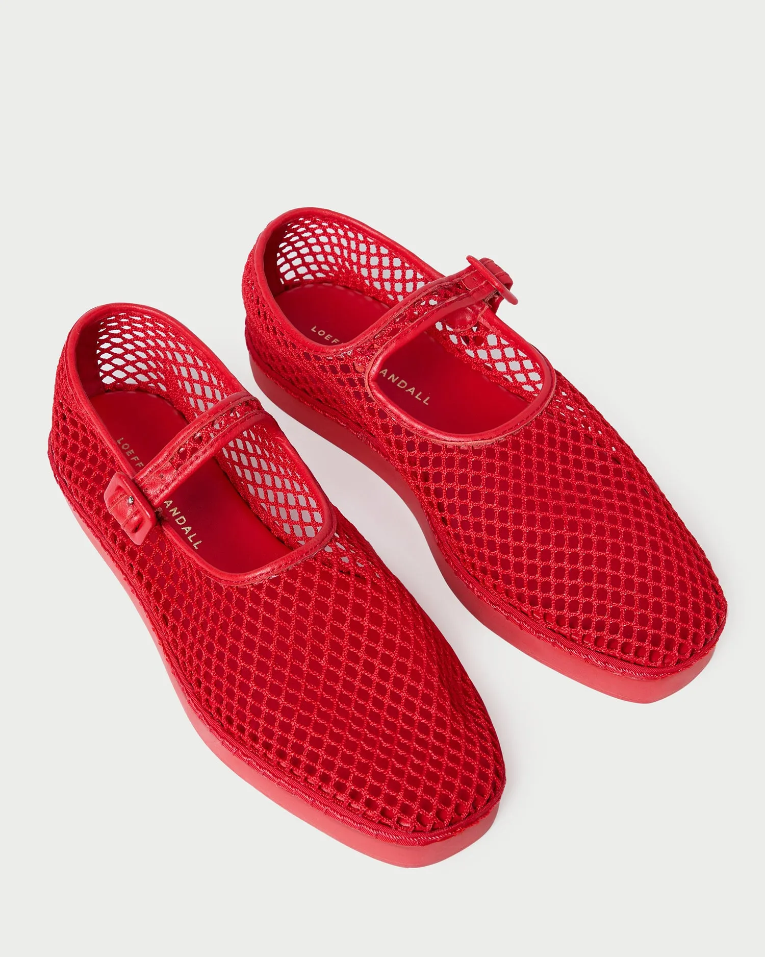 Rita Red Netted Mary Jane