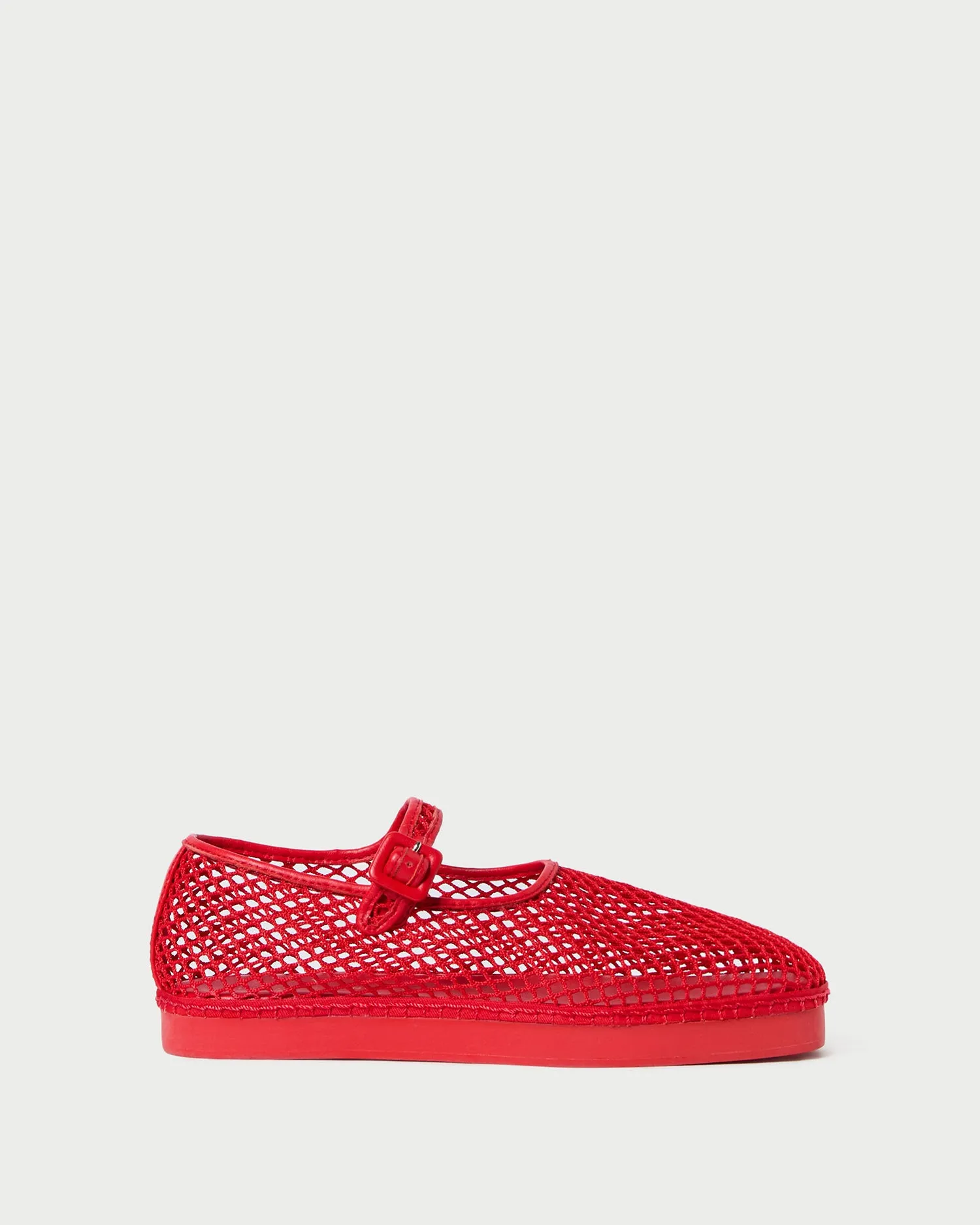 Rita Red Netted Mary Jane