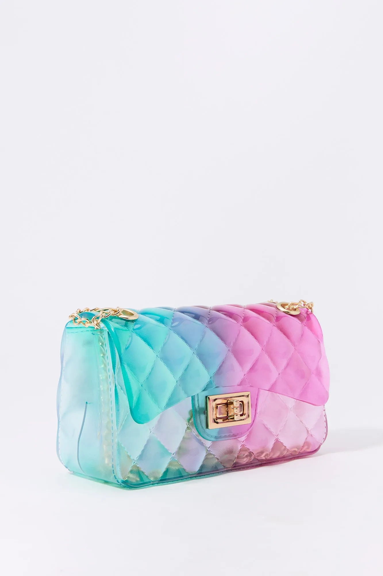 Sac à bandoulière en gel matelassé pour filles