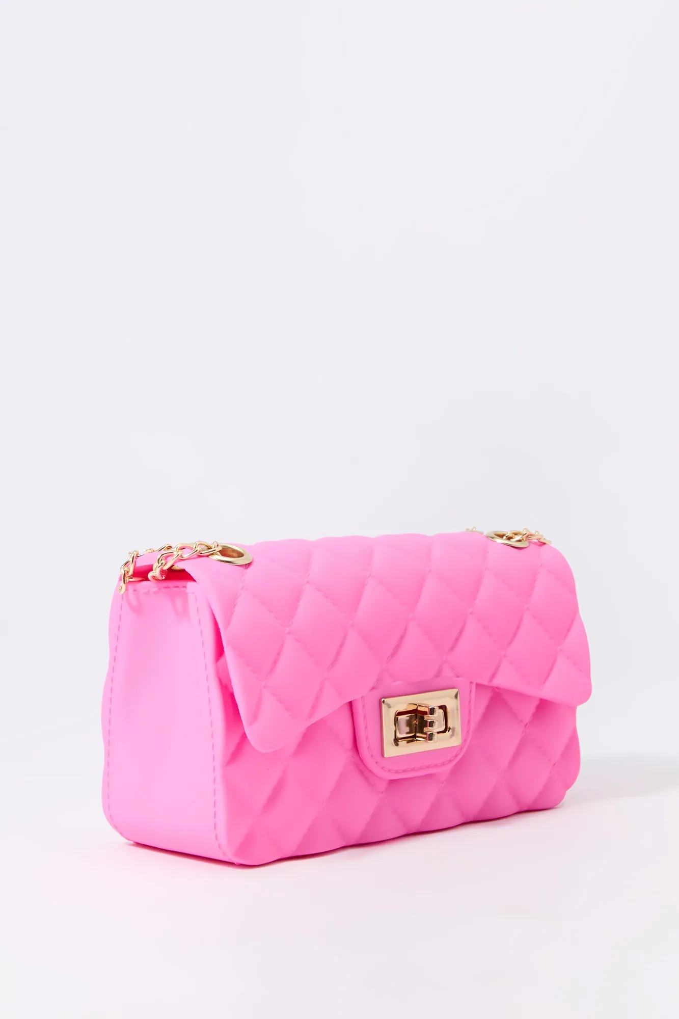 Sac à bandoulière en gel matelassé pour filles