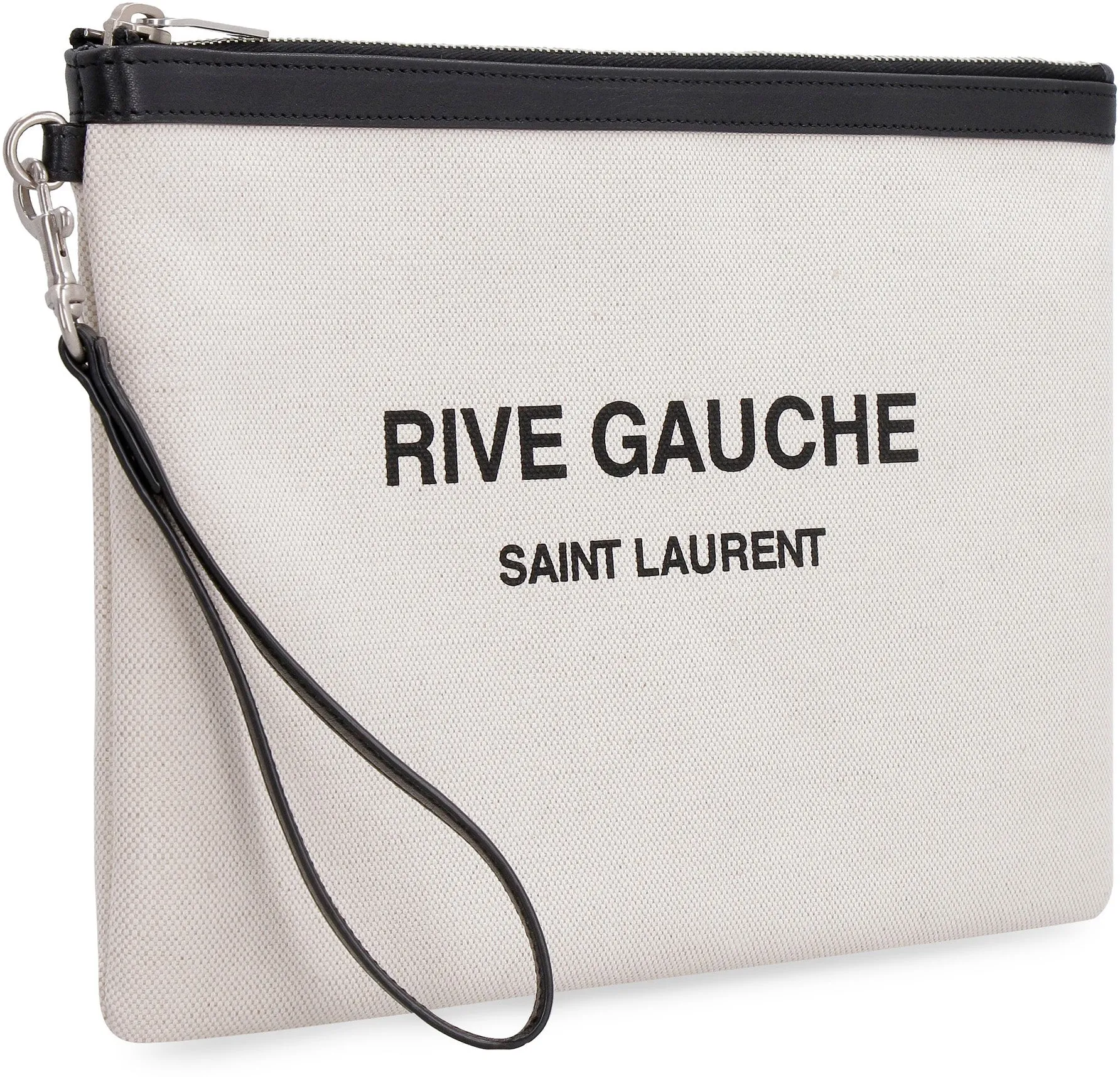 Saint Laurent Rive Gauche Zip-Up Clutch Bag