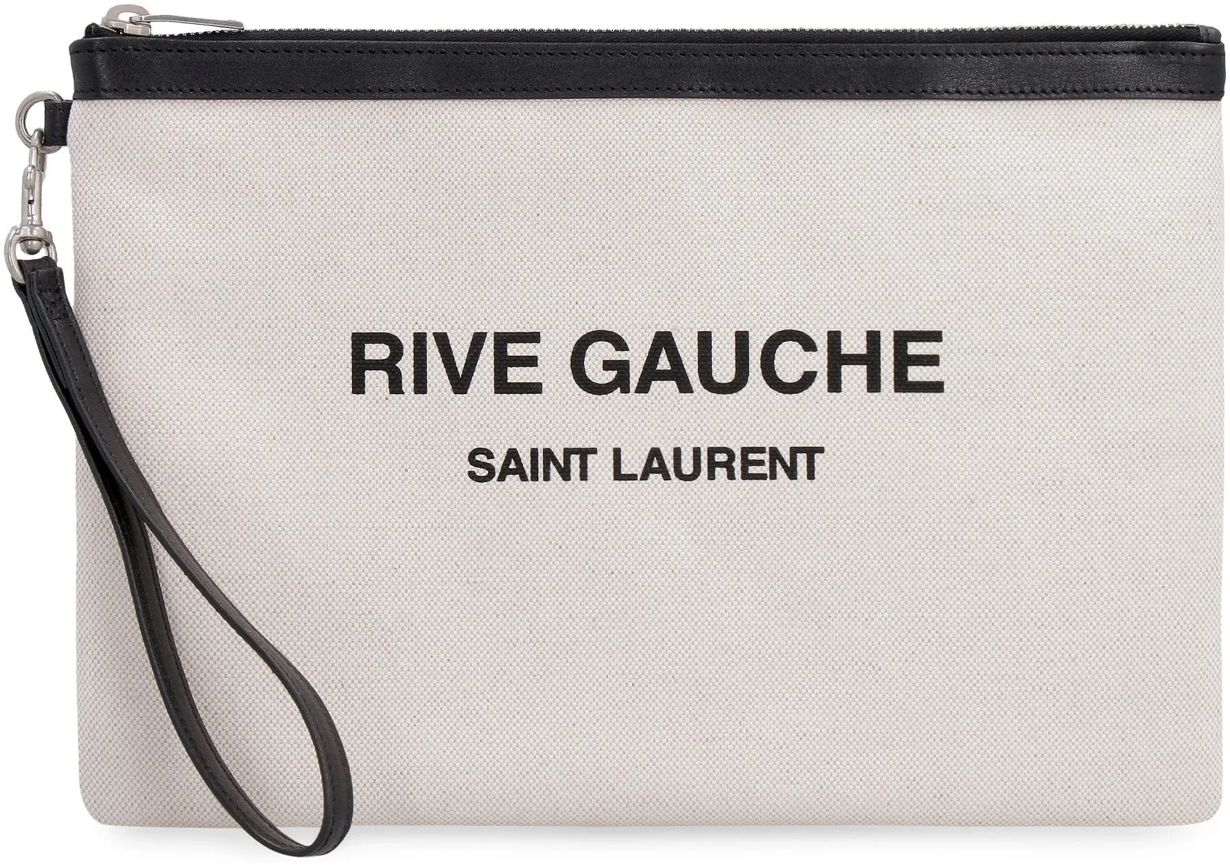 Saint Laurent Rive Gauche Zip-Up Clutch Bag