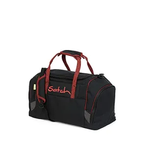 Satch Duffle Bag Vulcano Freizeit und Sportbekleidung Unisex Kinder. Schwarz Rot (Mehrfarbig). Einheitsgröße