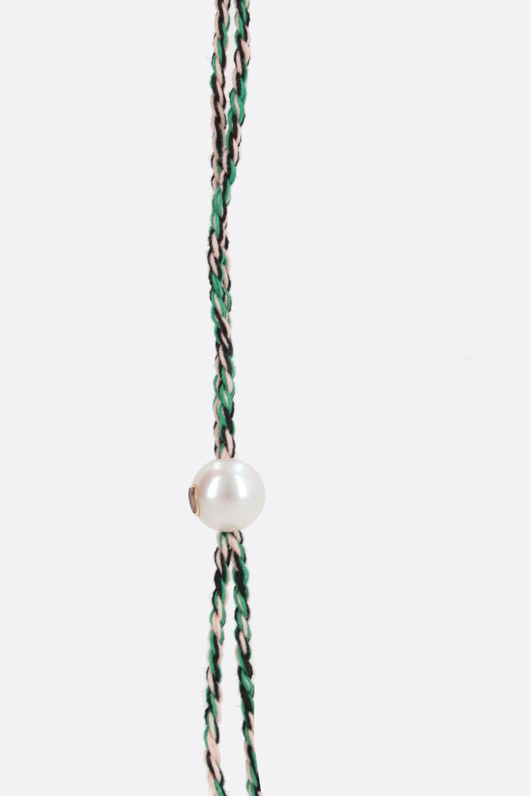 Scarlett cord necklace with pearls