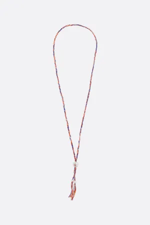 Scarlett cord necklace with pearls