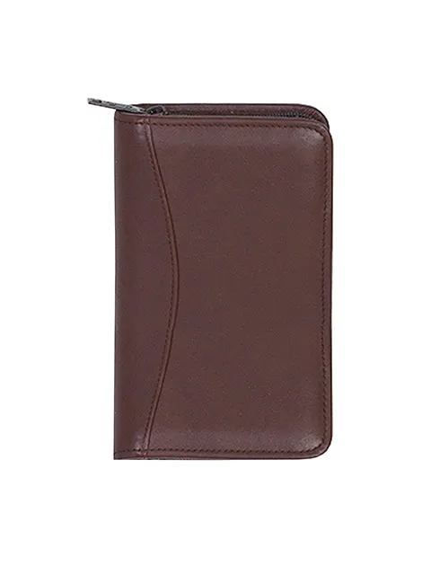 Scully Leather Soft Plonge Zip Pocket Planner Assorted Colors
