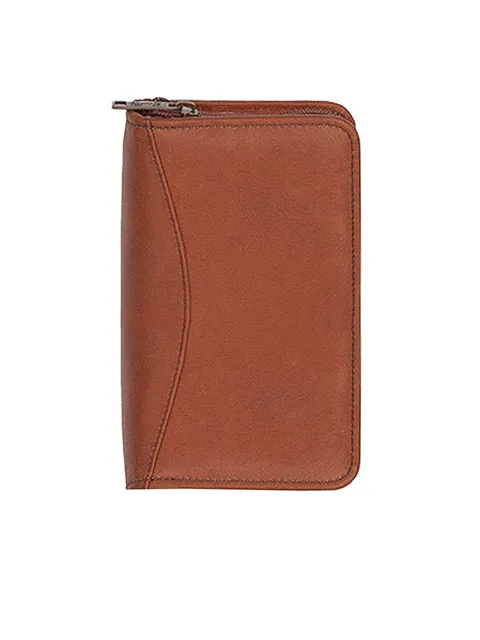 Scully Leather Soft Plonge Zip Pocket Planner Assorted Colors