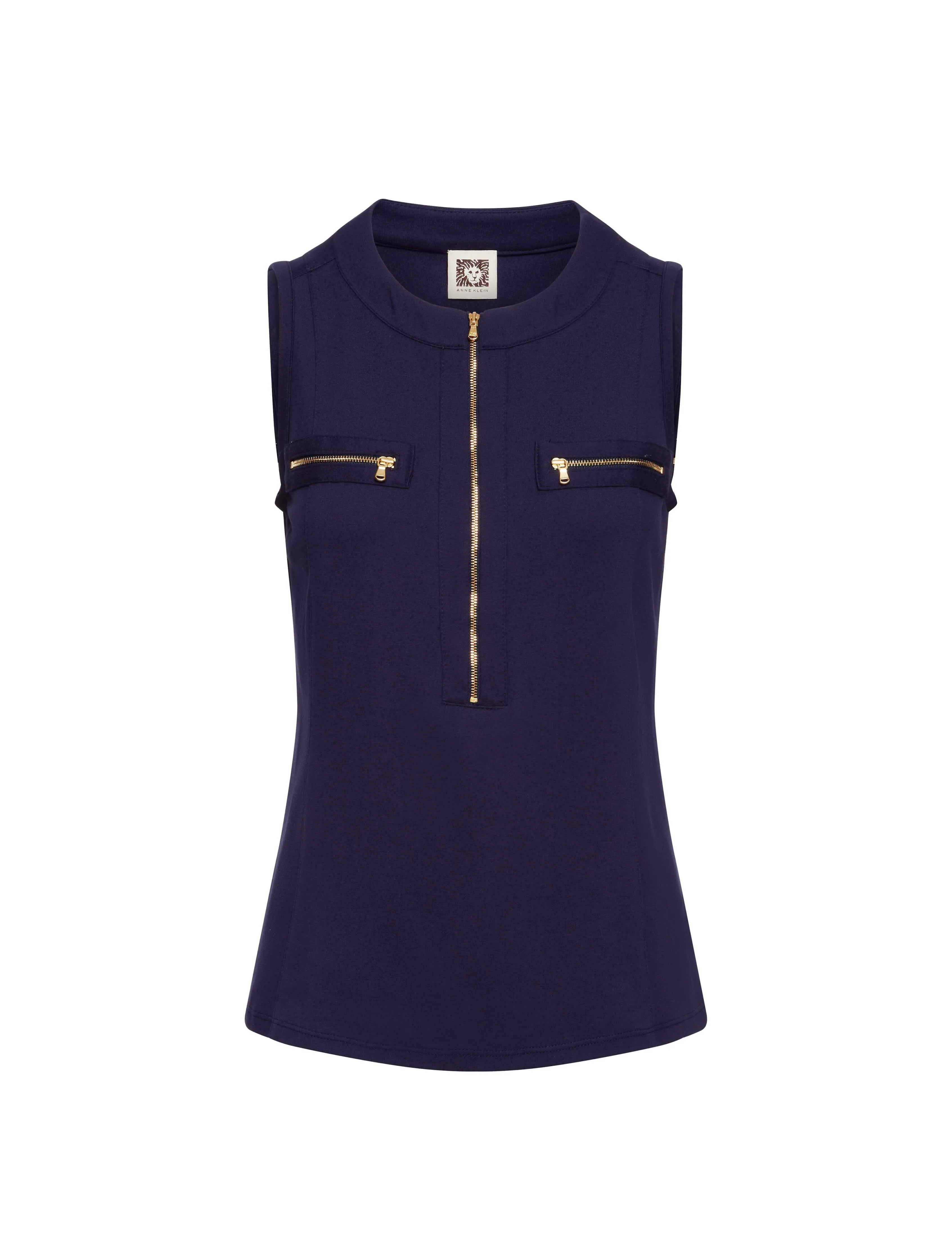 Serenity Knit Sleeveless Zip Up- Sale
