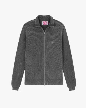 Shady Zip-Up Knit Cardigan Ash