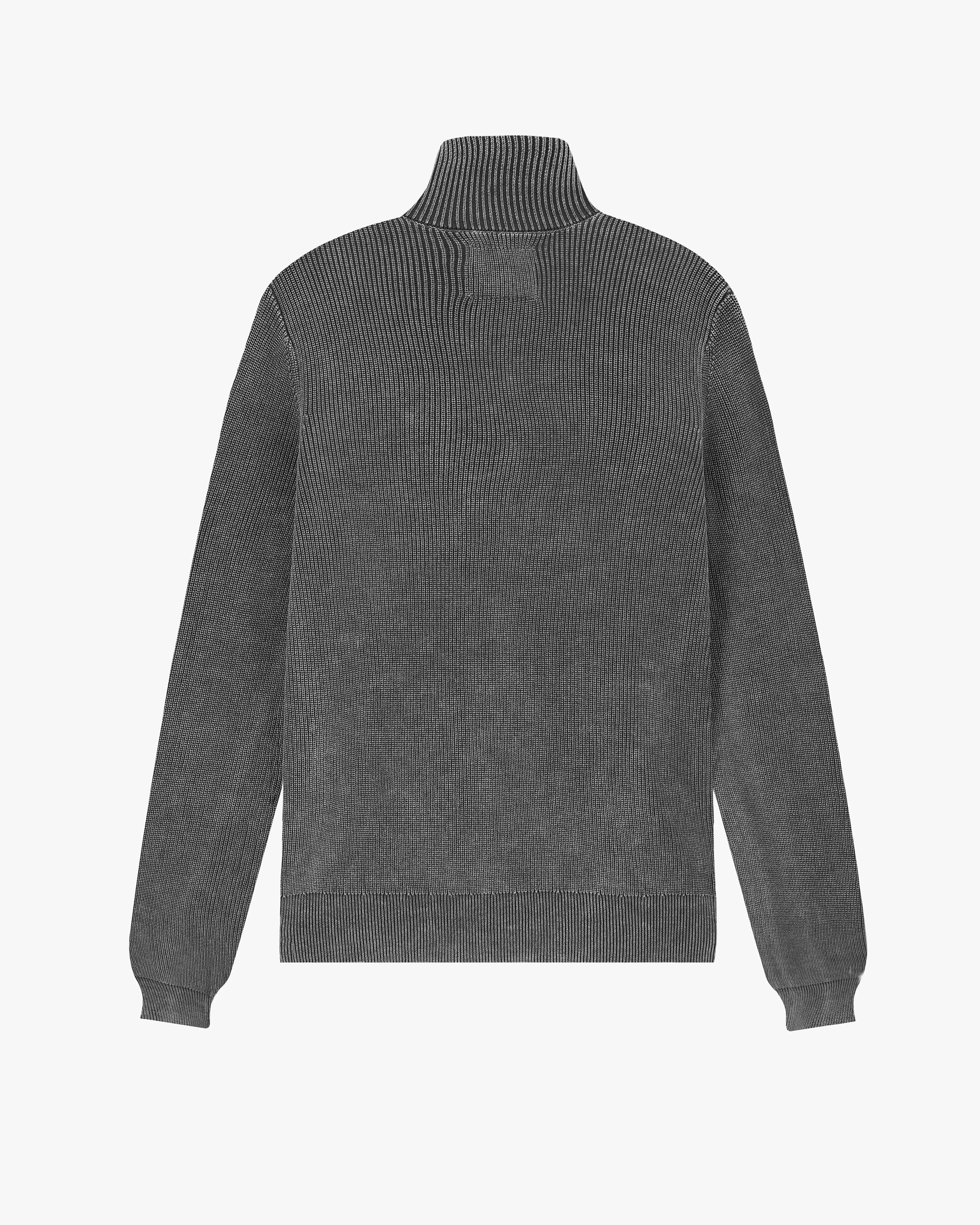 Shady Zip-Up Knit Cardigan Ash