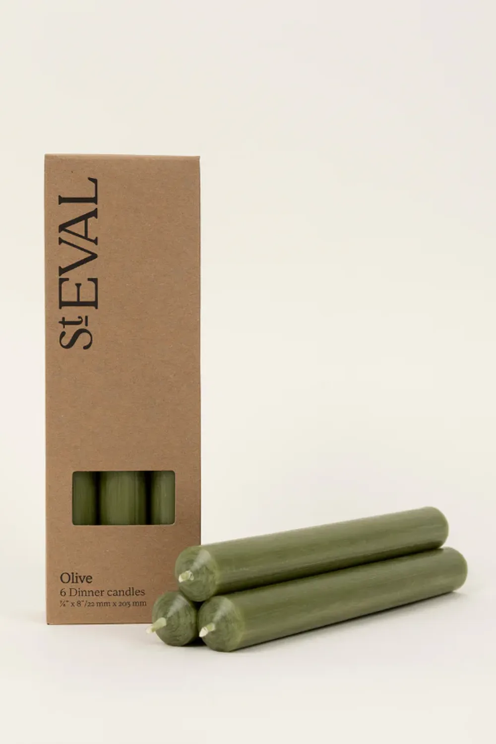 St. Eval Olive Dinner Candles
