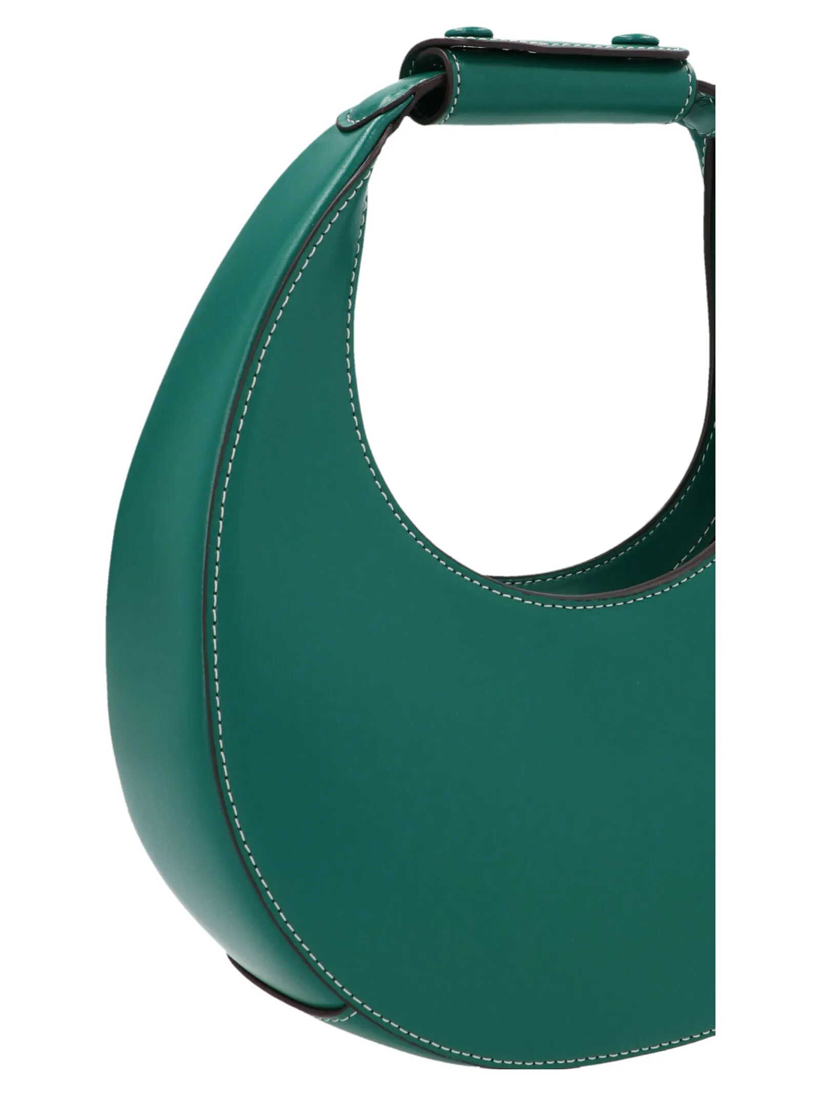 Staud Moon Zip Detailed Small Shoulder Bag