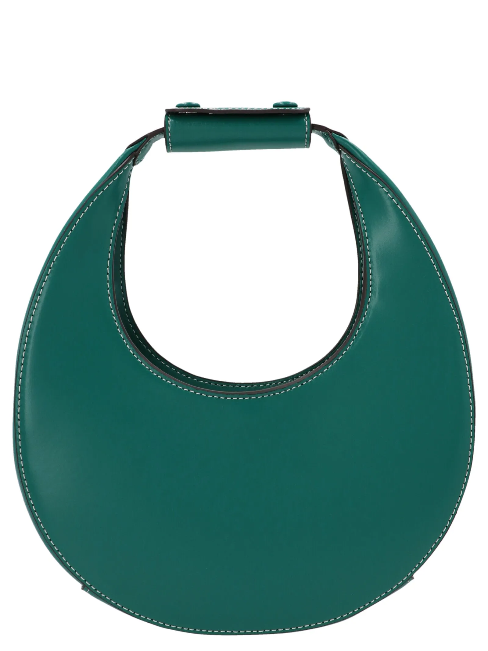 Staud Moon Zip Detailed Small Shoulder Bag