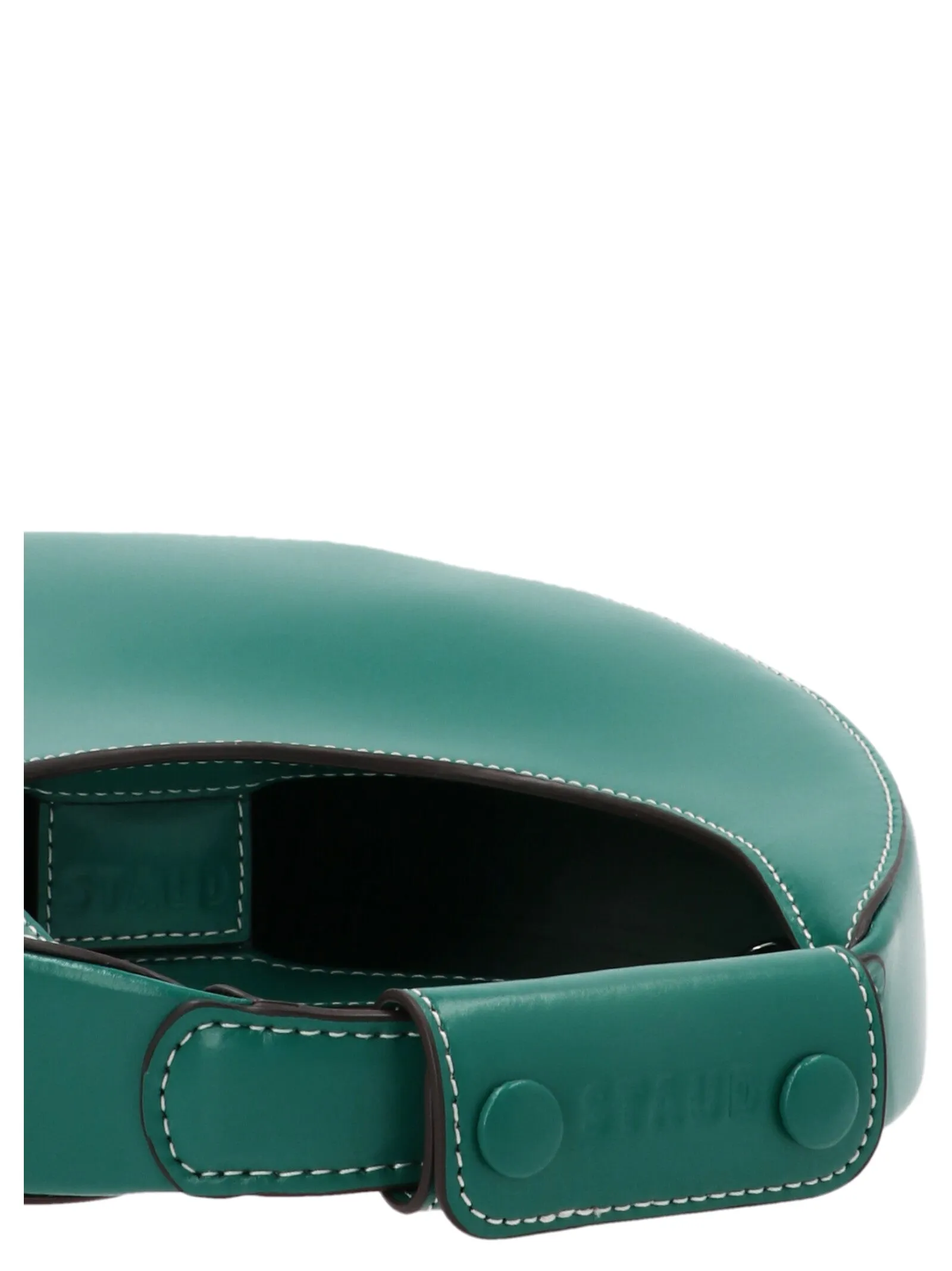 Staud Moon Zip Detailed Small Shoulder Bag