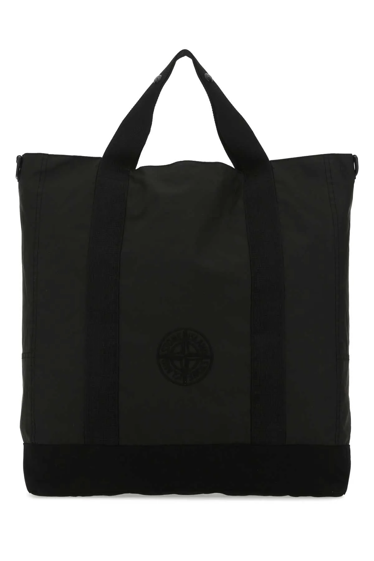 Stone Island Compass Embroidered Zipped Tote Bag