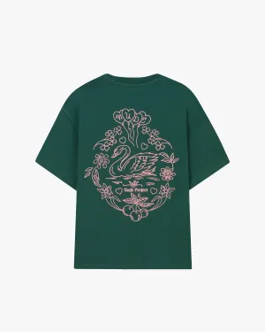 Swan Garden Tee Green
