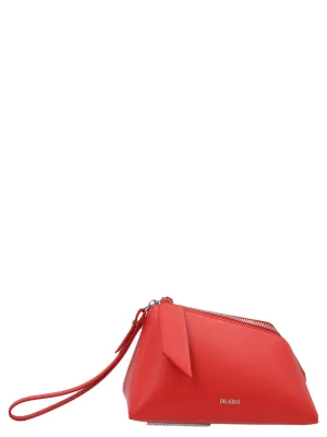The Attico Logo Printed Clutch Bag