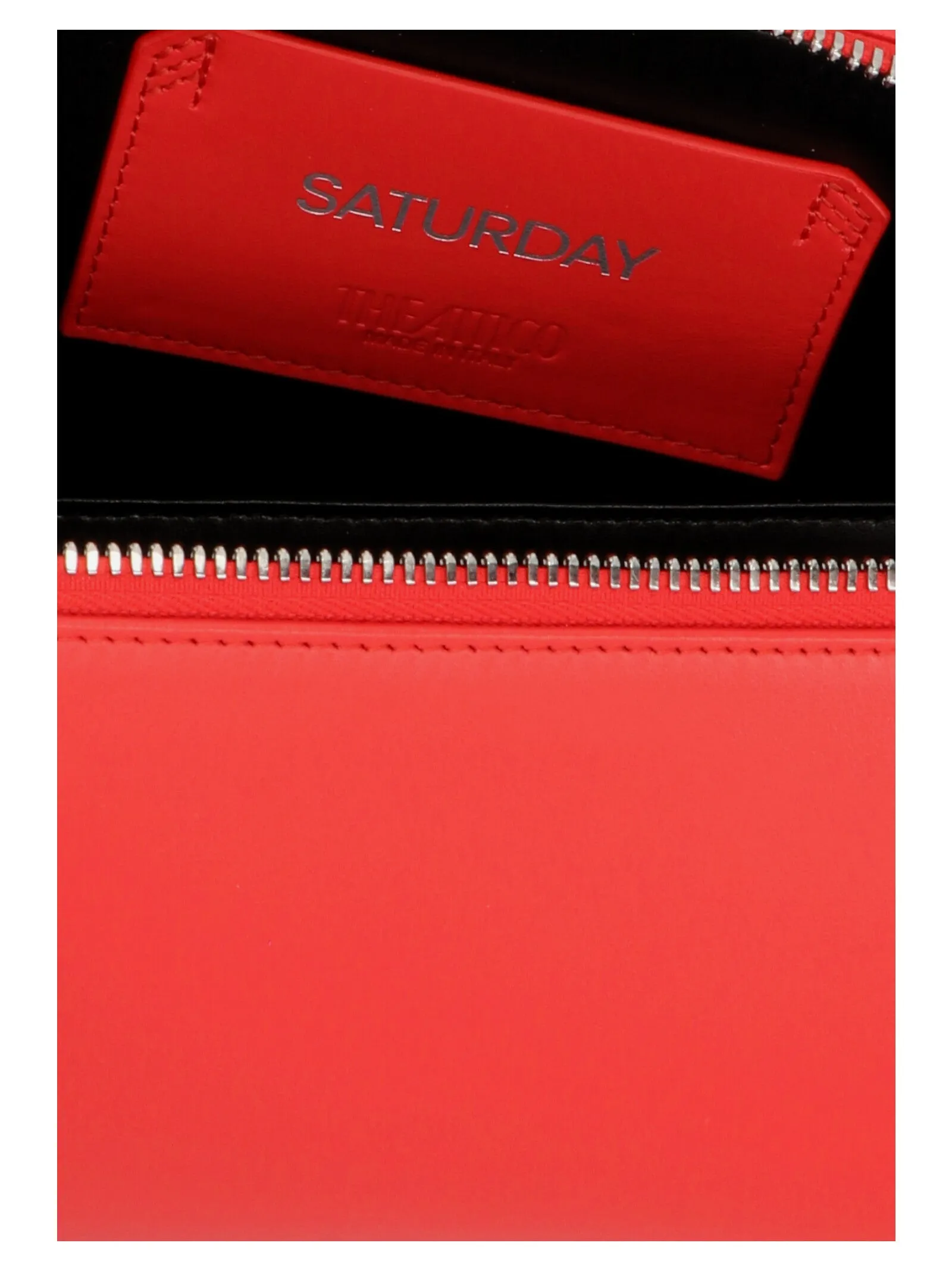 The Attico Logo Printed Clutch Bag