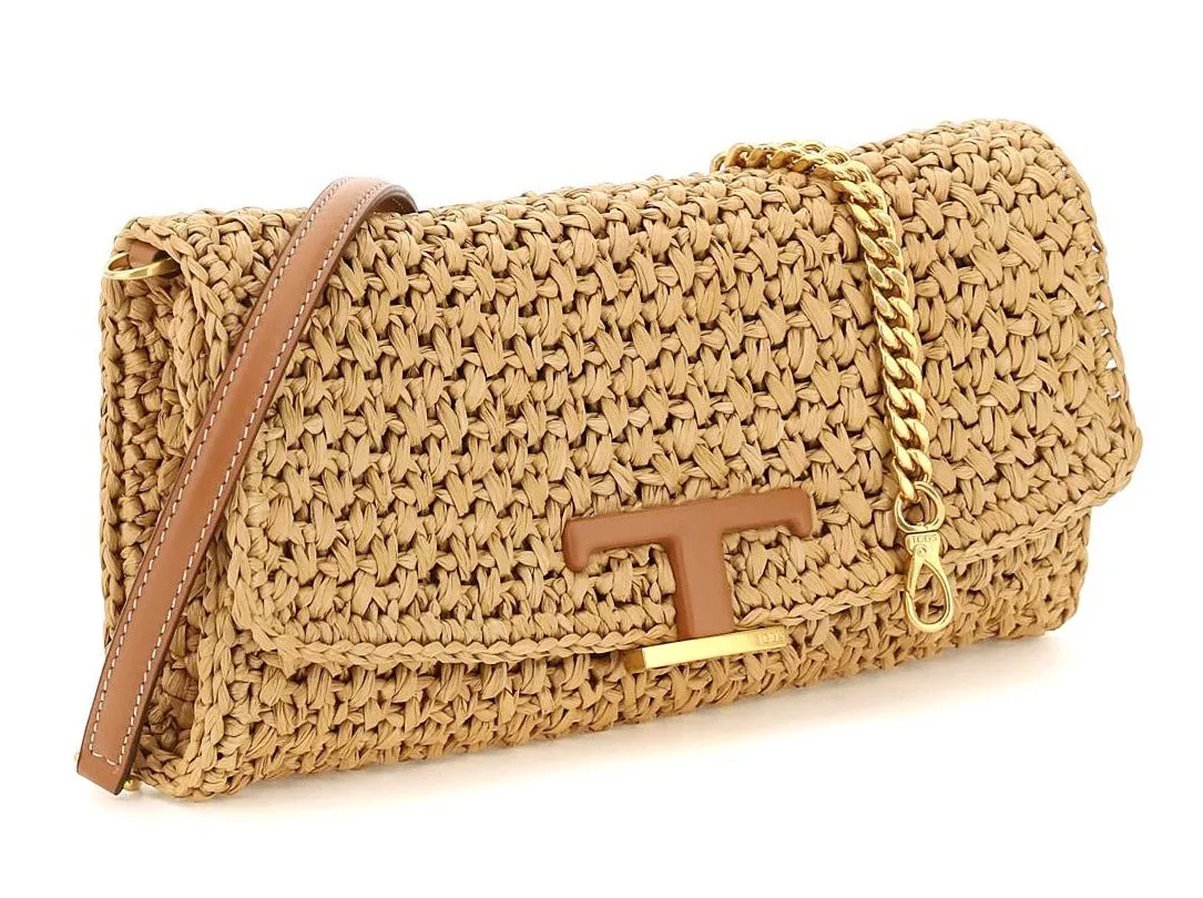 Tod's T-Logo Plaque Mini Clutch Bag